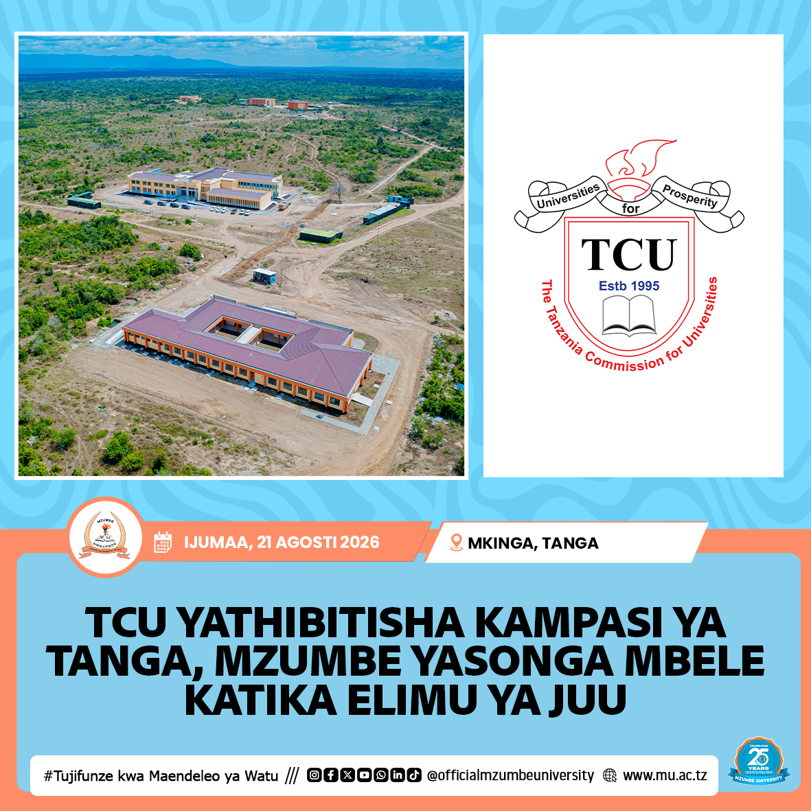TCU YAWASHA TAA YA KIJANI KWA KAMPASI YA MZUMBE TANGA