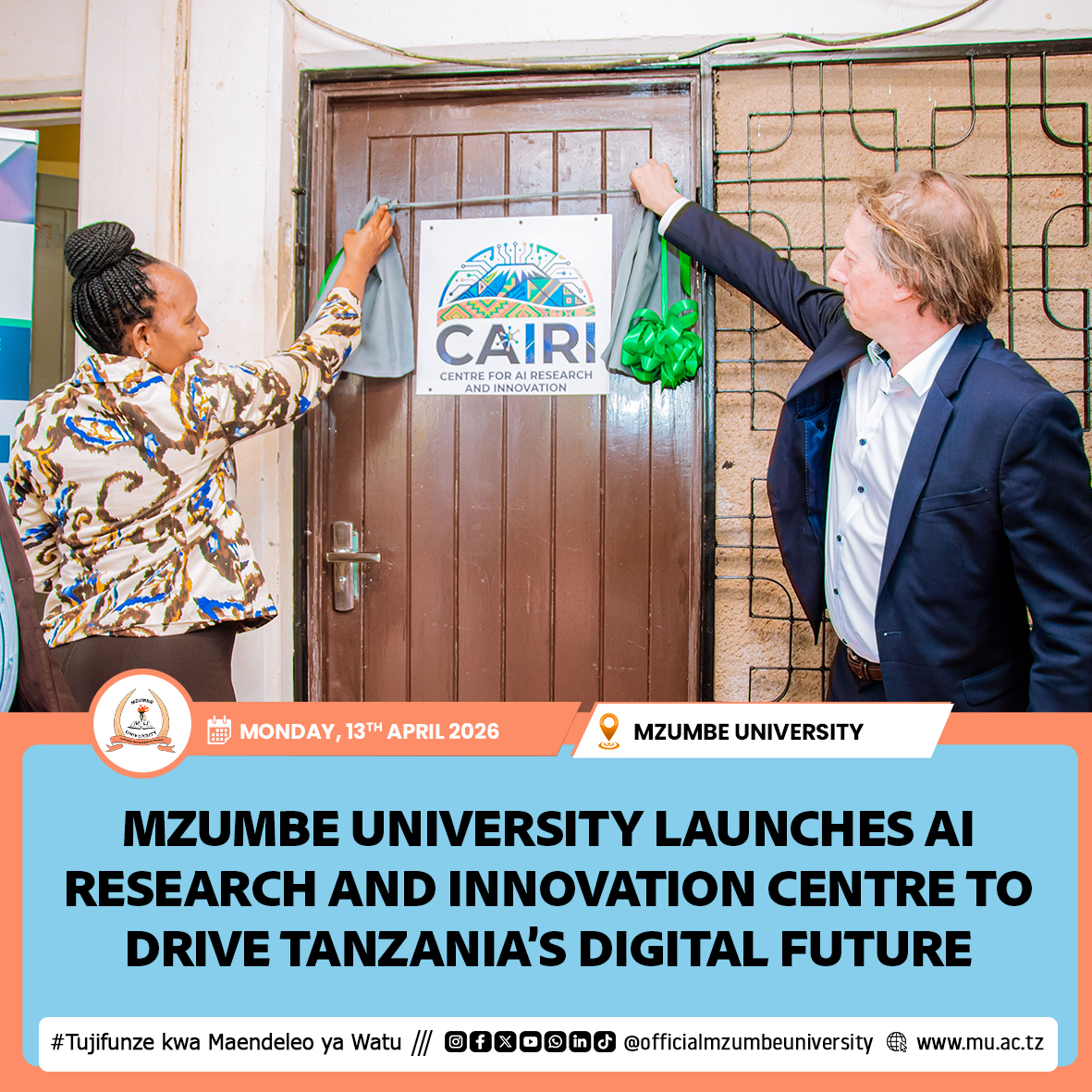 MZUMBE UNIVERSITY UNVEILS AI RESEARCH CENTRE TO ADVANCE INNOVATION AND DIGITAL TRANSFORMATION
