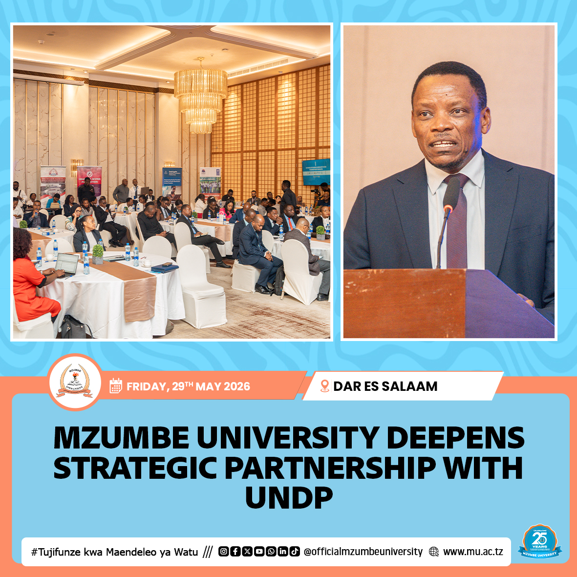 MZUMBE UNIVERSITY REAFFIRMS COMMITMENT TO STRATEGIC PARTNERSHIP WITH UNDP ON YOUTH EMPOWERMENT AND ADVANCE RESEARCH