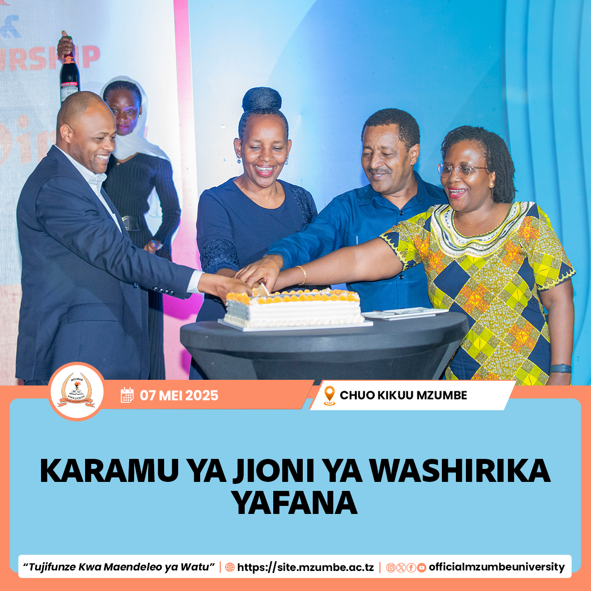 KARAMU YA JIONI ILIYOANDALIWA NA CHUO KIKUU MZUMBE KWA WASHIRIKA YAFANA