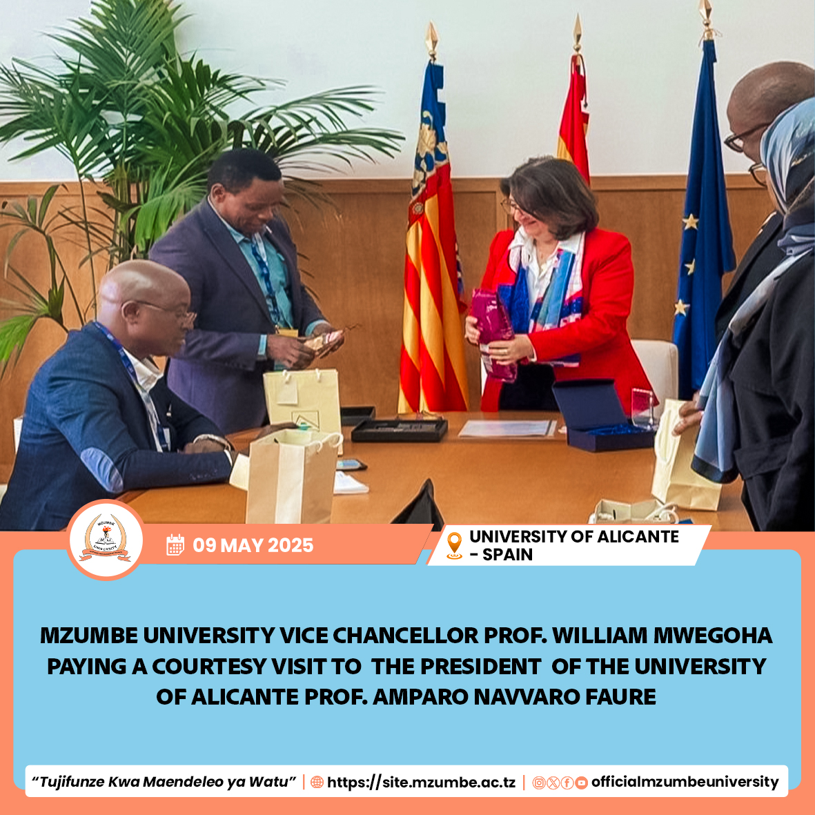 MZUMBE UNIVERSITY STRENGTHENS INTERNATIONAL COLLABORATION THROUGH TANZIE PROJECT