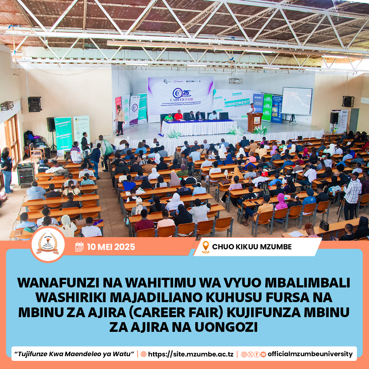 WANAFUNZI NA WAHITIMU WASHIRIKI CAREER FAIR KUJIFUNZA MBINU ZA AJIRA NA UONGOZI