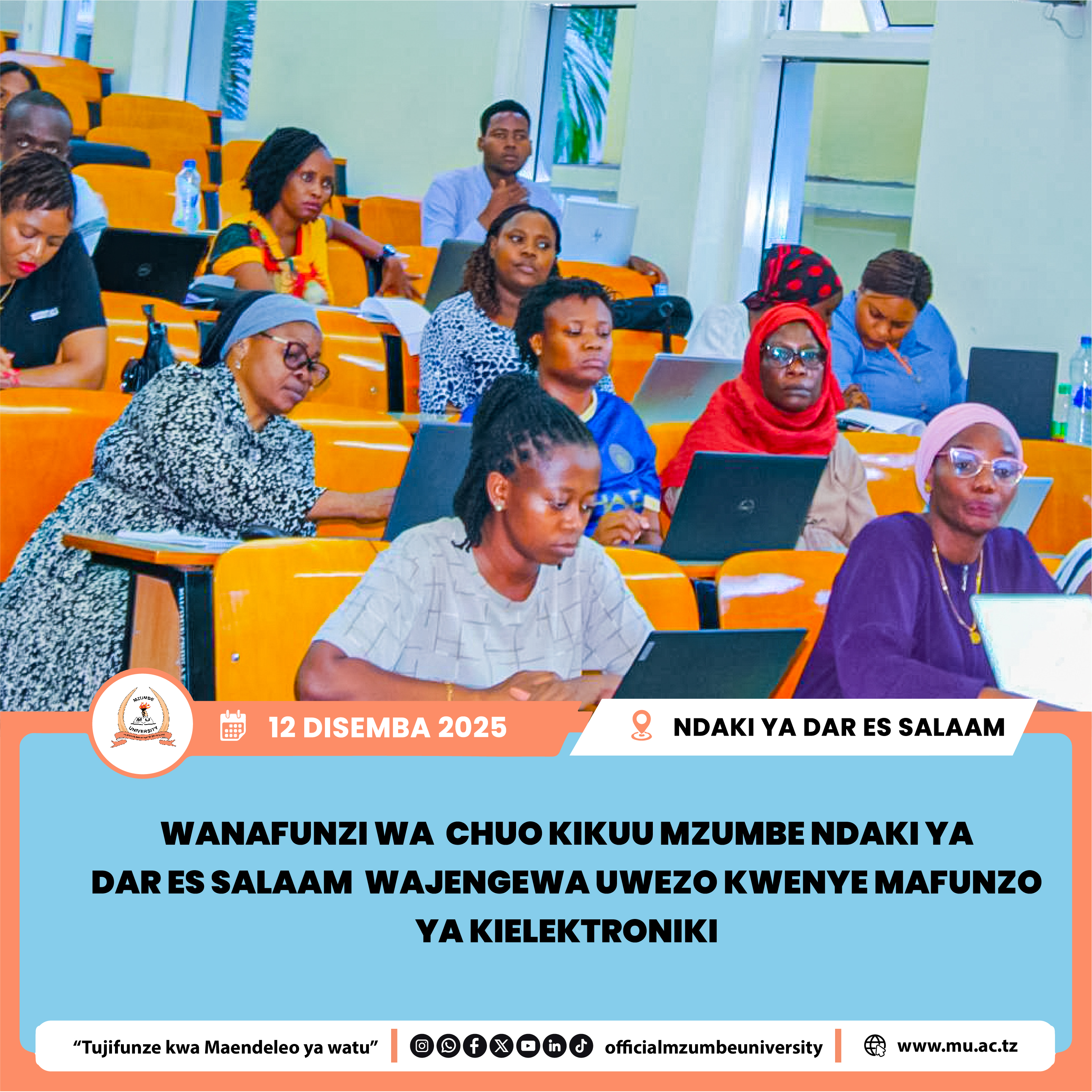 MZUMBE YAWAJENGEA UWEZO WANAFUNZI, MATUMIZI YA MAKTABA YA ELEKTRONIKI