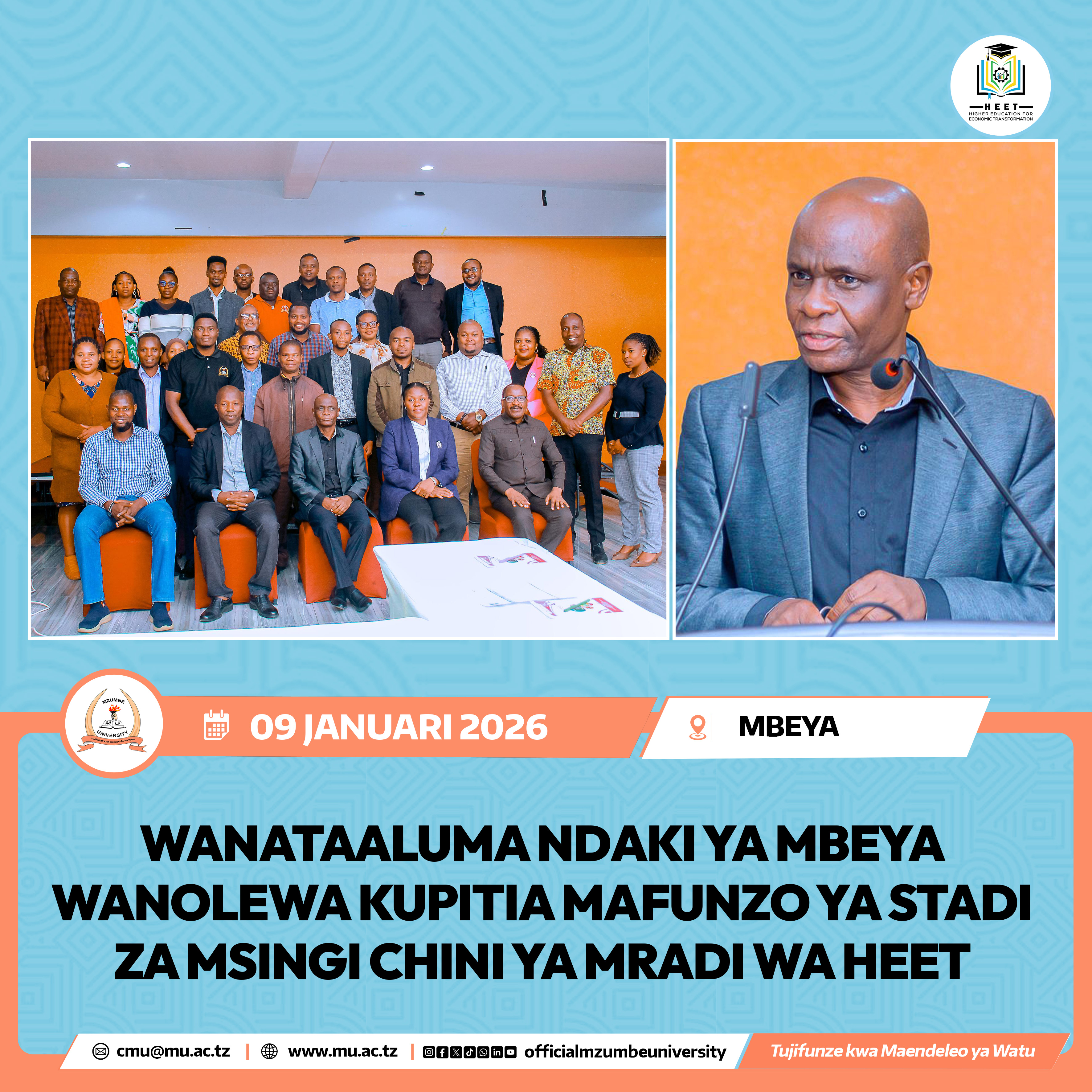 WANATAALUMA WA NDAKI YA MBEYA WANOLEWA KWENYE MAFUNZO YA STADI ZA MSINGI