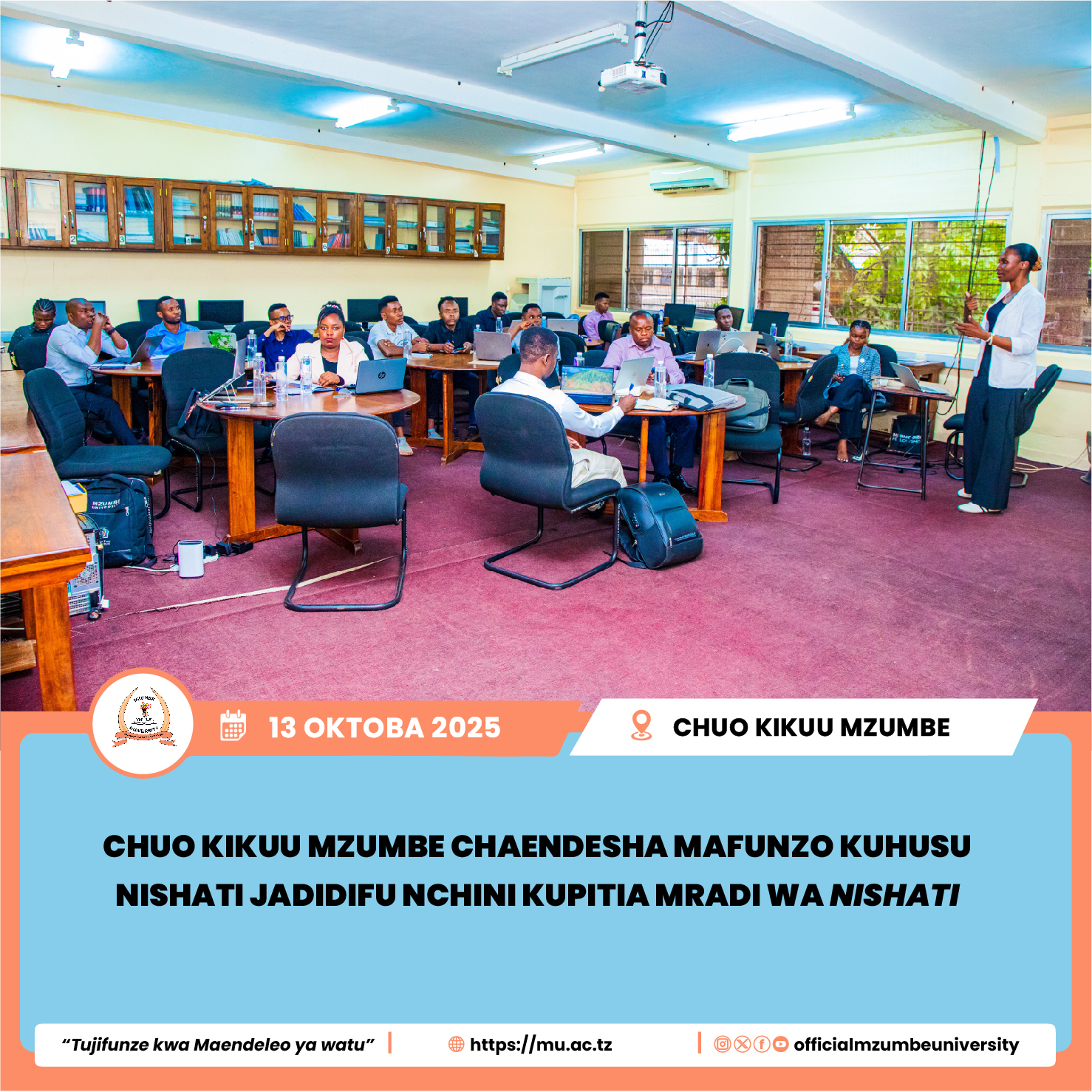 MZUMBE YAENDESHA MAFUNZO KUHUSU NISHATI JADIDIFU NCHINI TANZANIA KUPITIA MRADI WA NISHATI