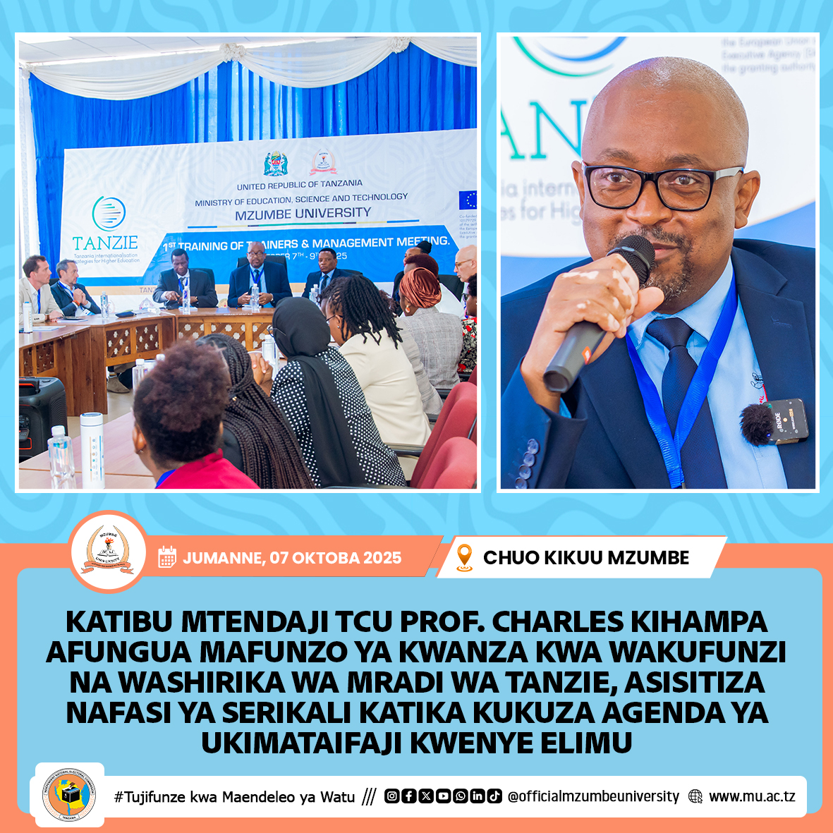 MRADI WA TANZIE KUCHOCHEA NA KUIMARISHA UKIMATAIFAJI ELIMU YA JUU