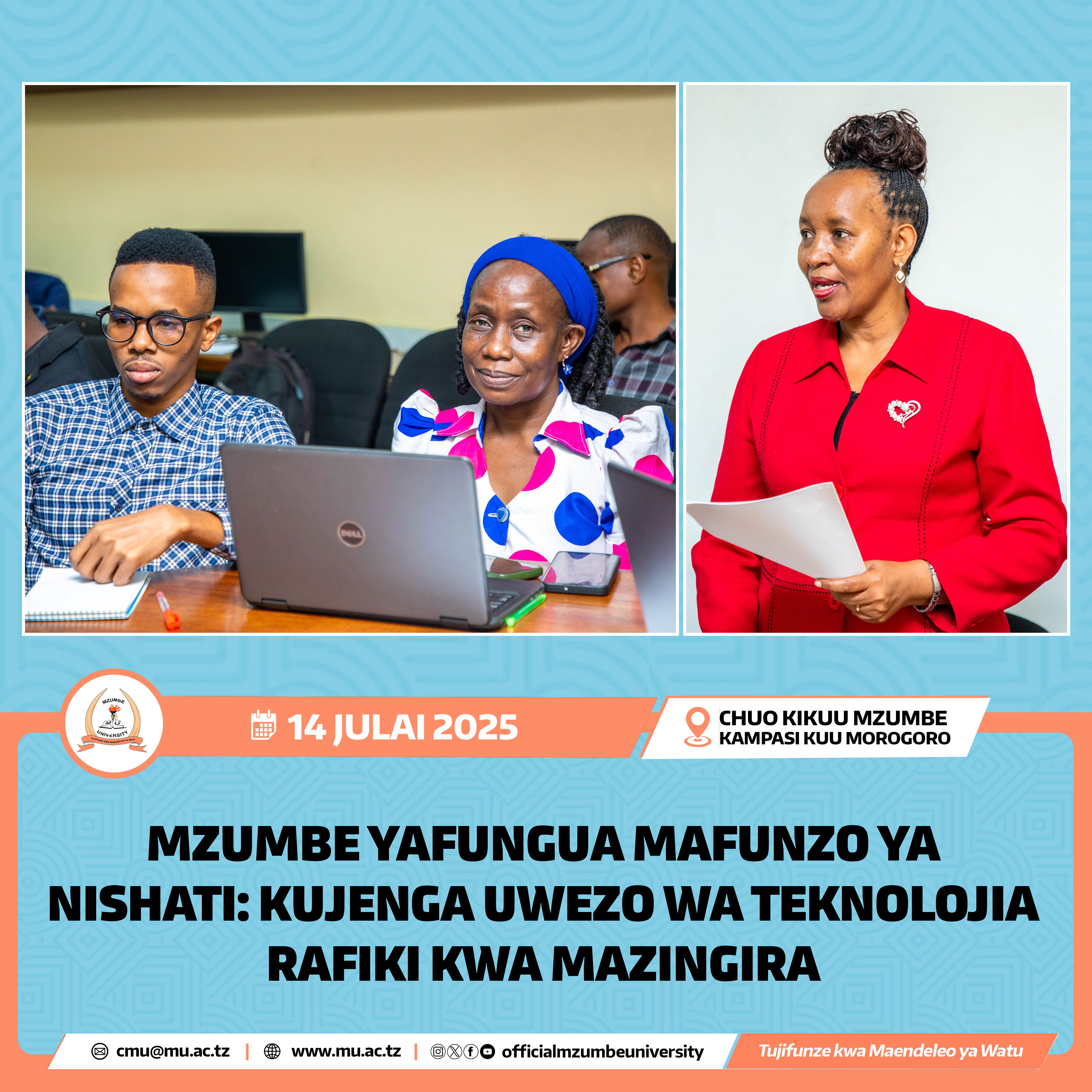 MZUMBE YAFUNGUA MAFUNZO YA NISHATI: KUJENGA UWEZO WA TEKNOLOJIA RAFIKI KWA MAZINGIRA
