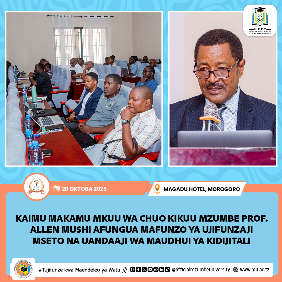 MZUMBE YAPIGA HATUA KATIKA MAANDALIZI YA MAUDHUI YA UJIFUNZAJI MSETO