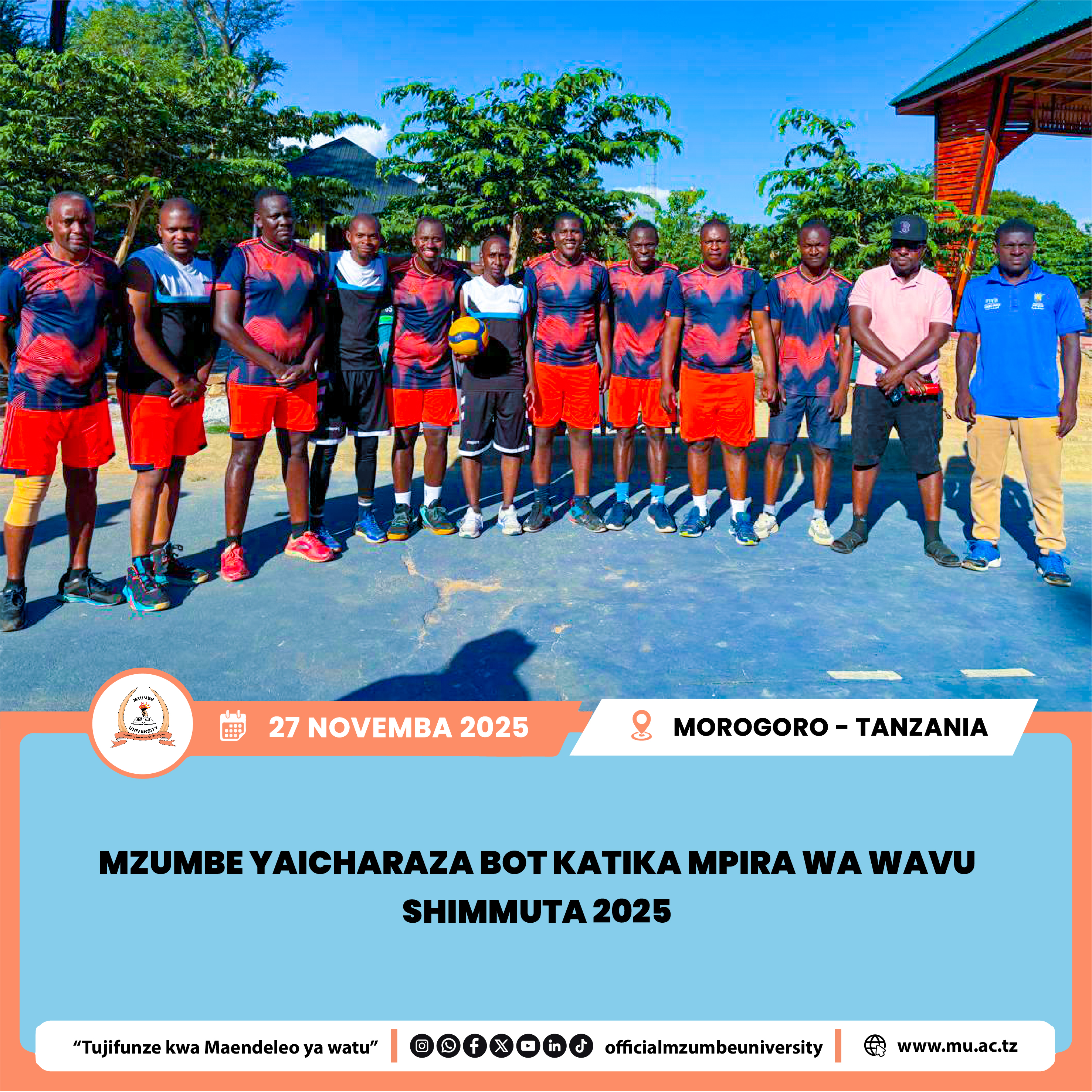 MZUMBE YAICHARAZA BOT KATIKA MPIRA WA WAVU SHIMMUTA 2025