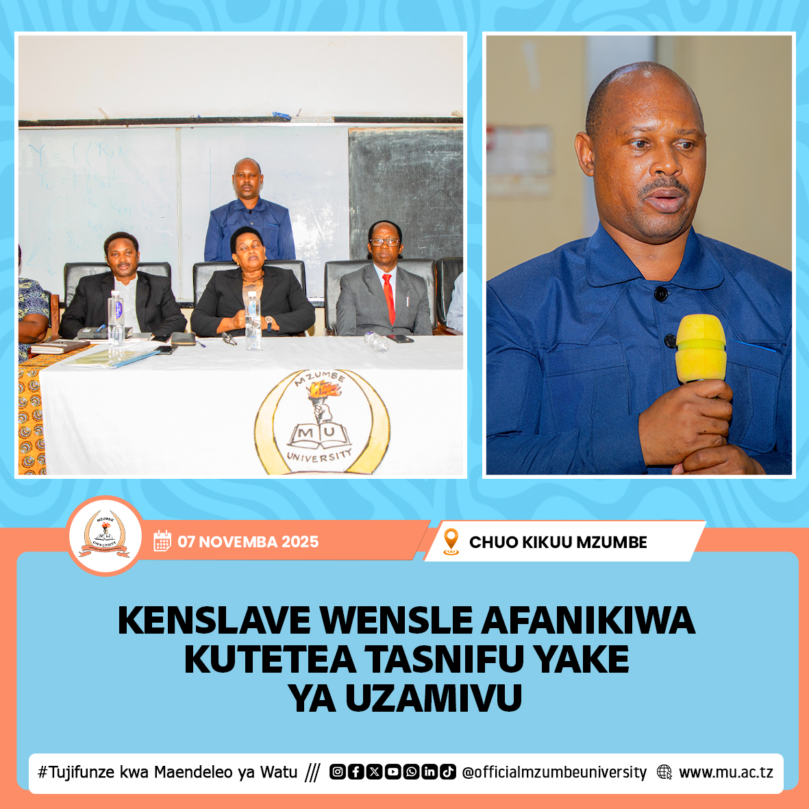 KERNSLAVE WENSLE AFAULU KUTETEA PhD YAKE, AIBUA MWANGA MPYA KUHUSU UWAJIBIKAJI WA SERIKALI ZA MITAA