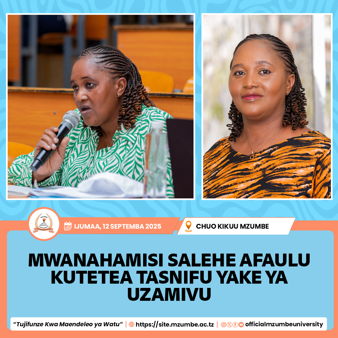 MWANAHAMISI SALEHE ATETEA PHD KWA MAFANIKIO UTAFITI WAKE WAENDA KUCHOCHEA MAGEUZI SEKTA YA UVUVI