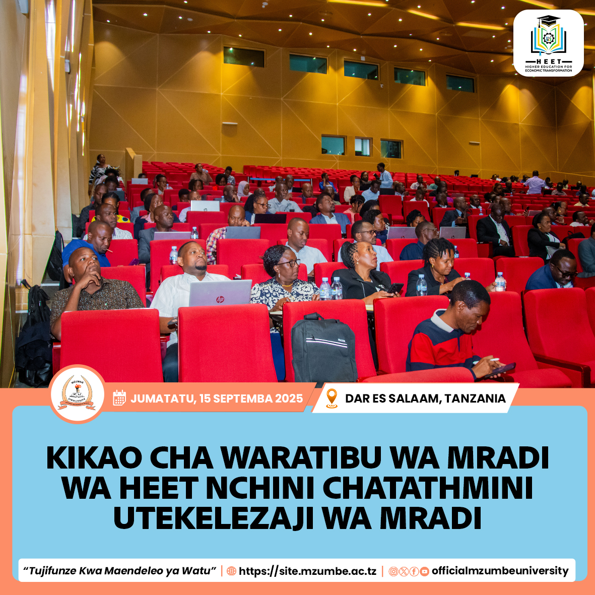 KIKAO CHA WARATIBU WA HEET CHASISITIZA KASI NA UFANISI WA UTEKELEZAJI