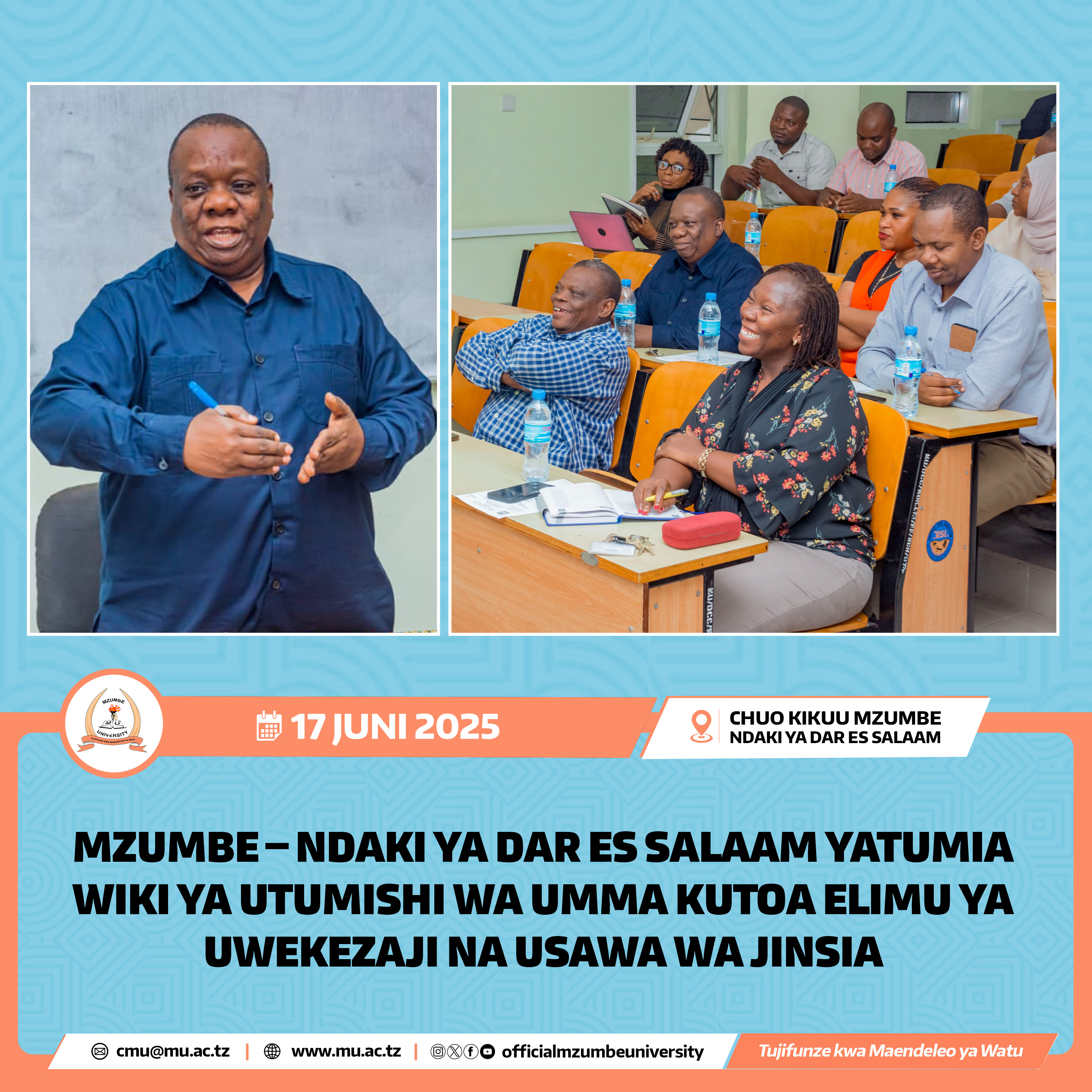 MZUMBE – NDAKI YA DAR ES SALAAM YATUMIA WIKI YA UTUMISHI WA UMMA KUTOA ELIMU YA UWEKEZAJI NA USAWA WA JINSIA