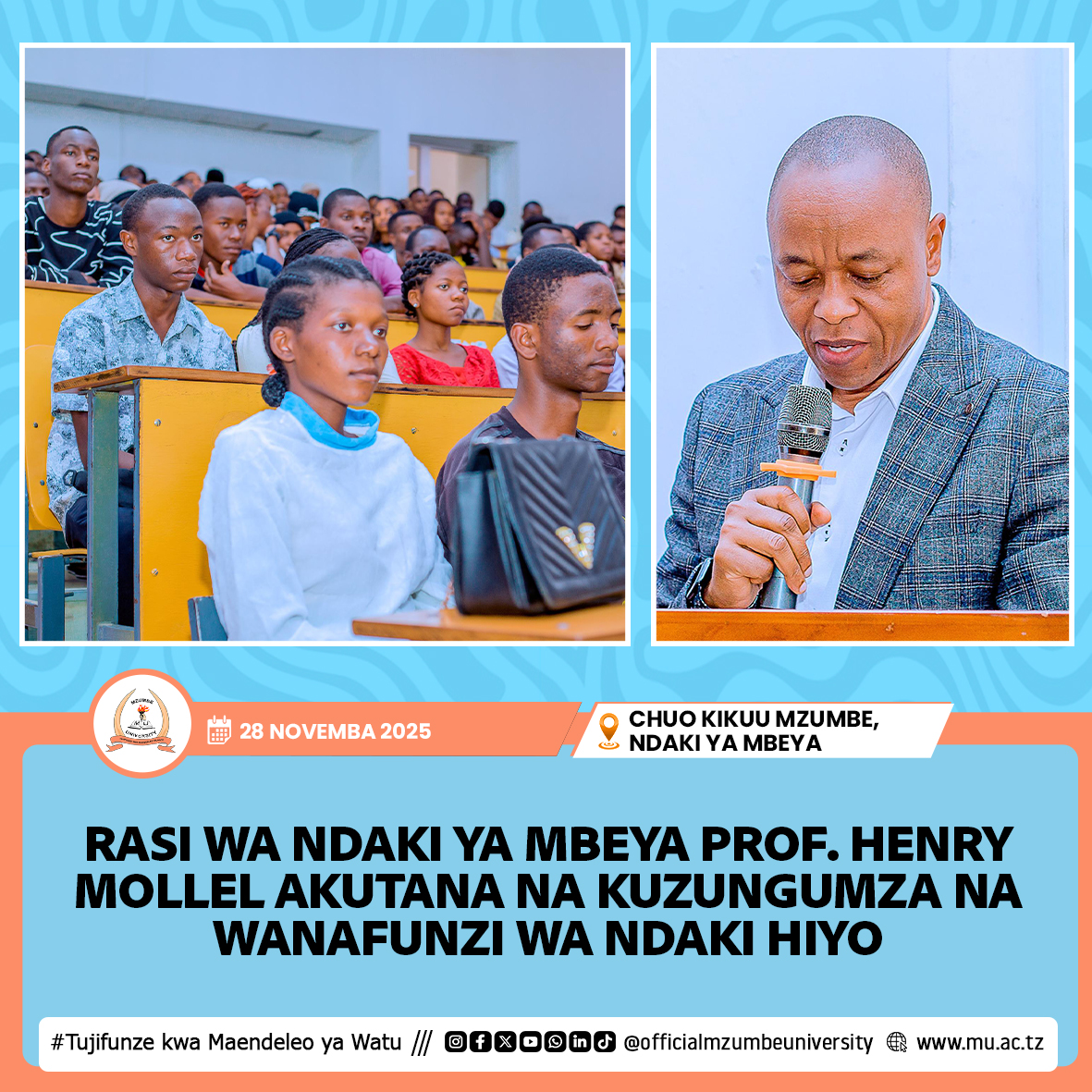 RASI WA NDAKI YA MBEYA AKUTANA NA KUZUNGUMZA NA WANAFUNZI