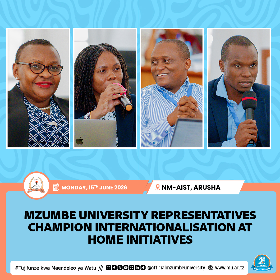 MZUMBE UNIVERSITY ADVANCES INTERNATIONALISATION AT HOME THROUGH TANZIE TRAINING IN ARUSHA