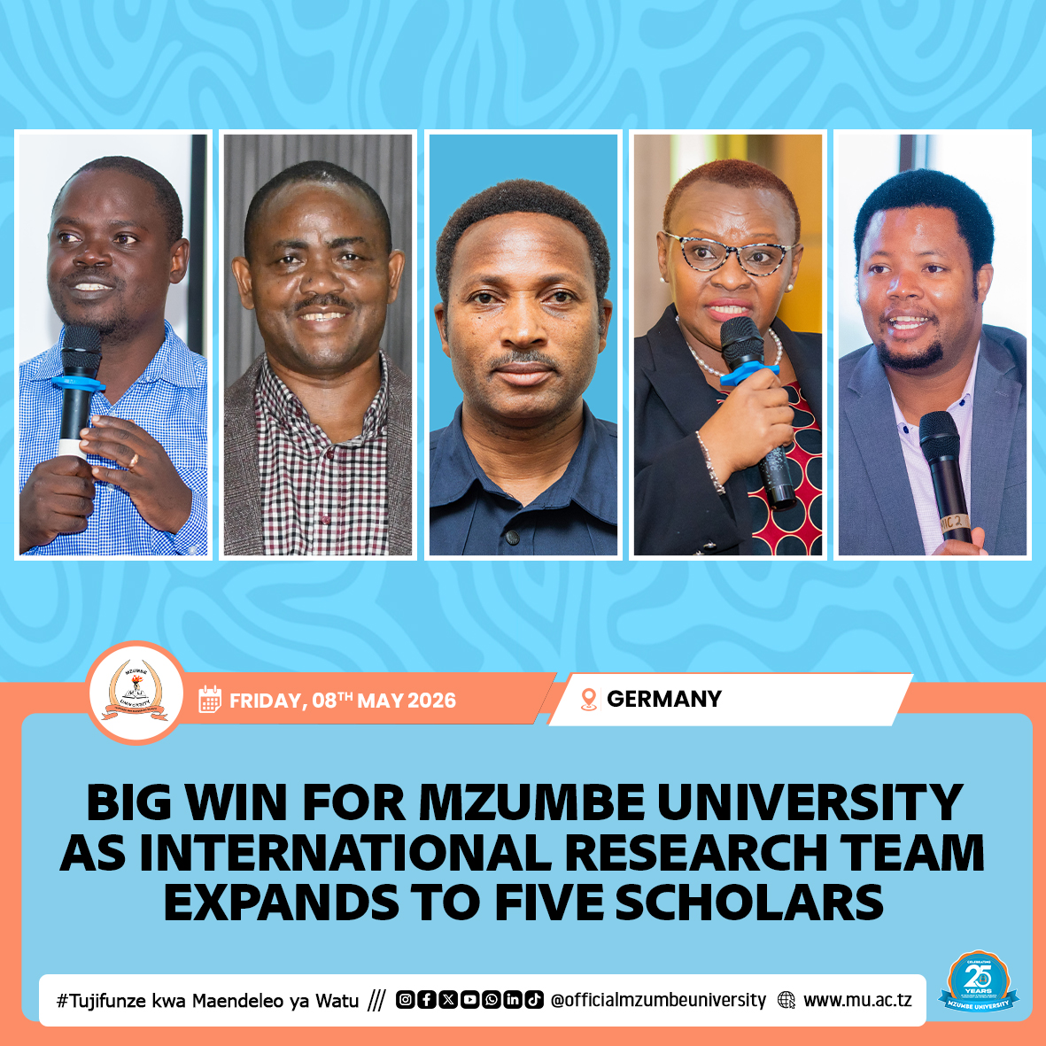 MZUMBE UNIVERSITY DEEPENS INTERNATIONAL RESEARCH PARTNERSHIPS THROUGH FUTURE RURAL AFRICA PROJECT