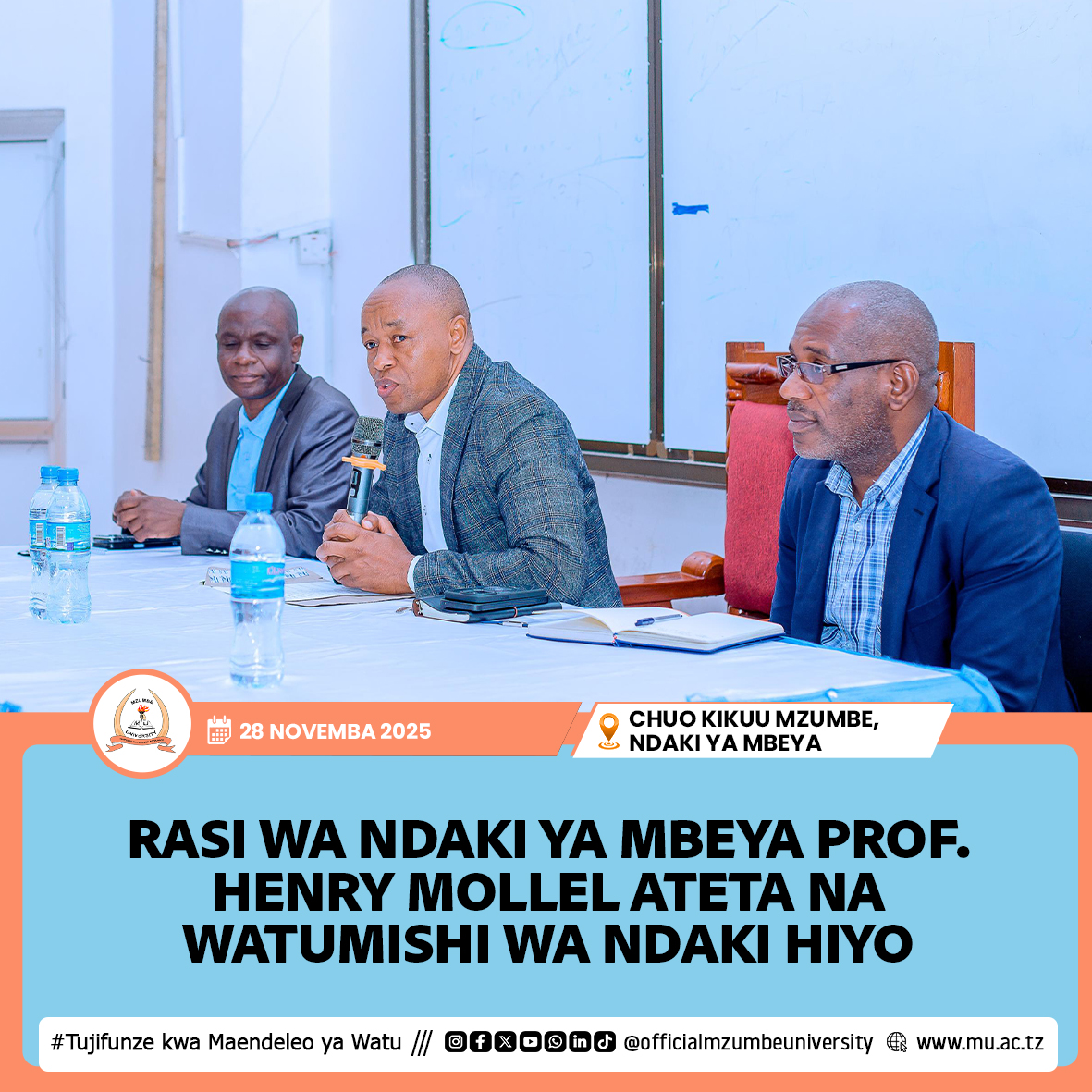 RASI WA NDAKI YA MBEYA ATETA NA WATUMISHI