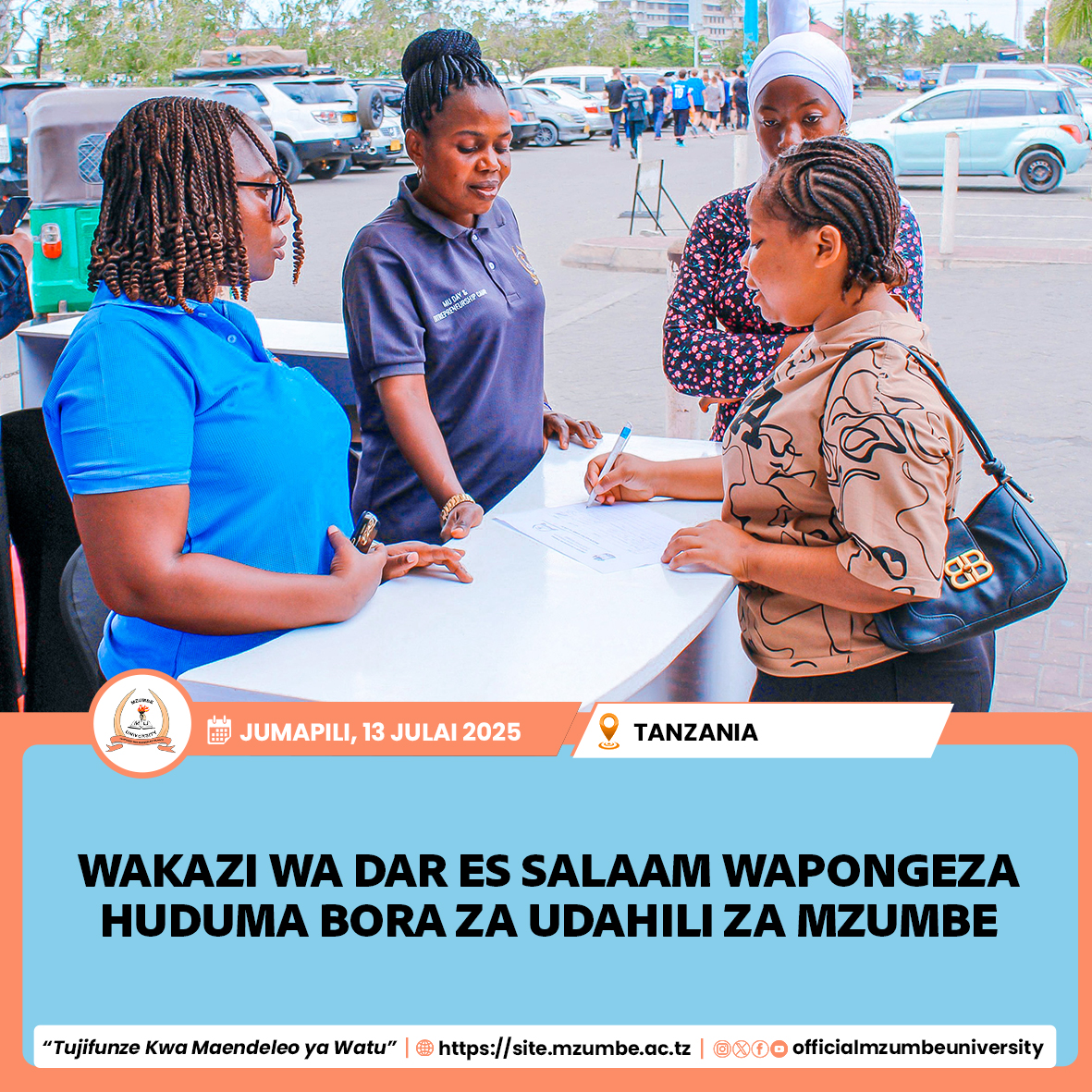KAMBI MAALUMU ZA UDAHILI CHUO KIKUU MZUMBE ZAVUTIA MAELFU NCHI NZIMA
