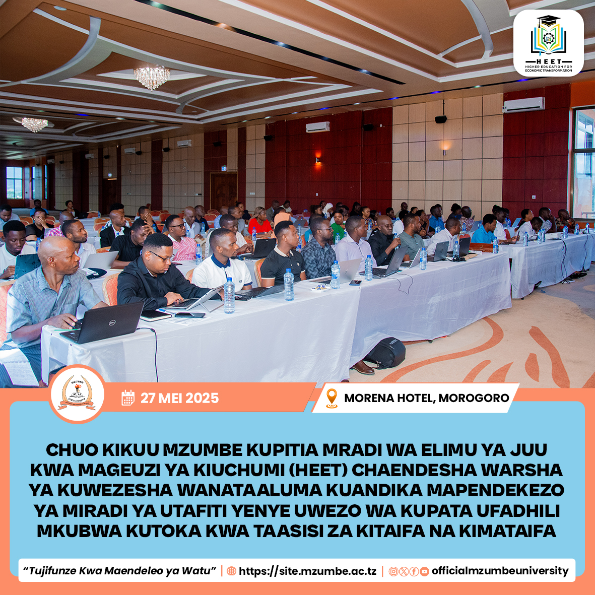 CHUO KIKUU MZUMBE CHAWAJENGEA WATAFITI UWEZO WA KUANDIKA MAOMBI YA UFADHILI MKUBWA WA TAFITI